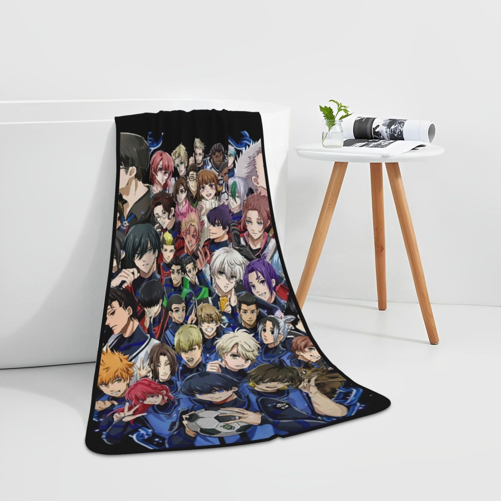 Amazon｜ブルーロック バスタオル 厚手 吸水力 70×140cm ソフト肌触り