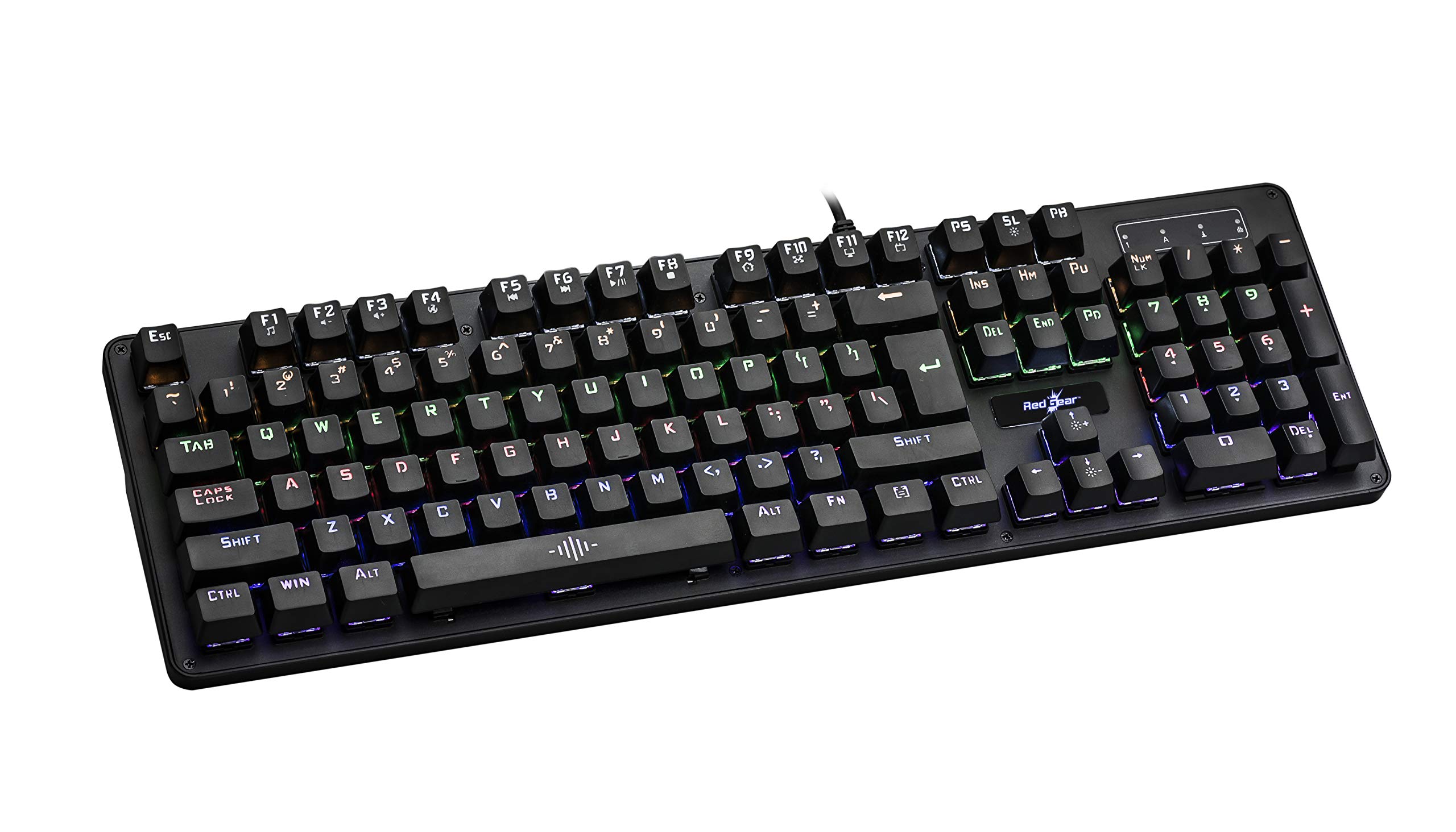 Redgear Shadow Amulet Mechanical Keyboard with Clicky Blue Switch