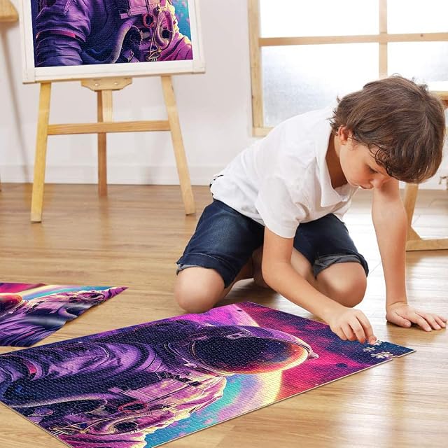 Foto 4 de 6 de Puzzles de 1000 Piezas para Adolescentes Galaxia Espacio Exterior Juegos Divertidos para la Familia Regalo…