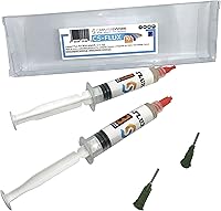 Vista 9 de CS-Flux 0.35 oz (2x5g) Flujo líquido libre de halógenos de baja viscosidad para reprocesamiento de componentes BGA, reflujo ideal para reparaciones