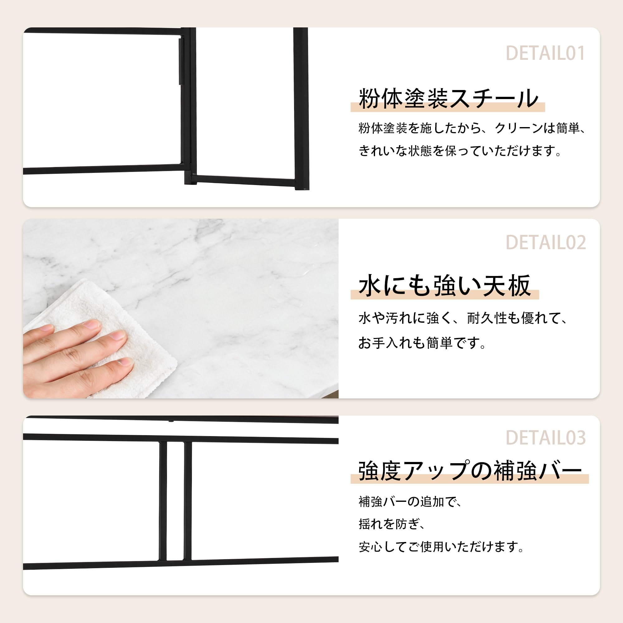 Amazon | 折りたたみデスク 幅120cm×高40さcm パソコンデスク 完成品