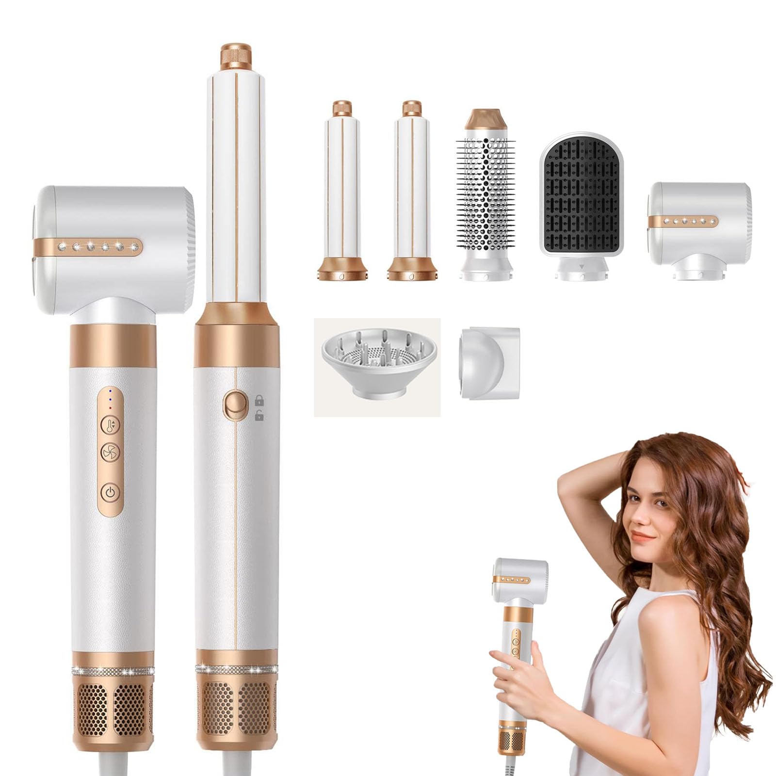 7 in 1 ドライヤー Amazon.com : 7MAGIC 7 in 1 Hair Styler & Hair Dryer Brush, 110,000