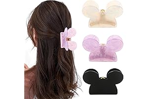 Adorable Mickey Hair Clip Trio: A Playful Touch to Your Style