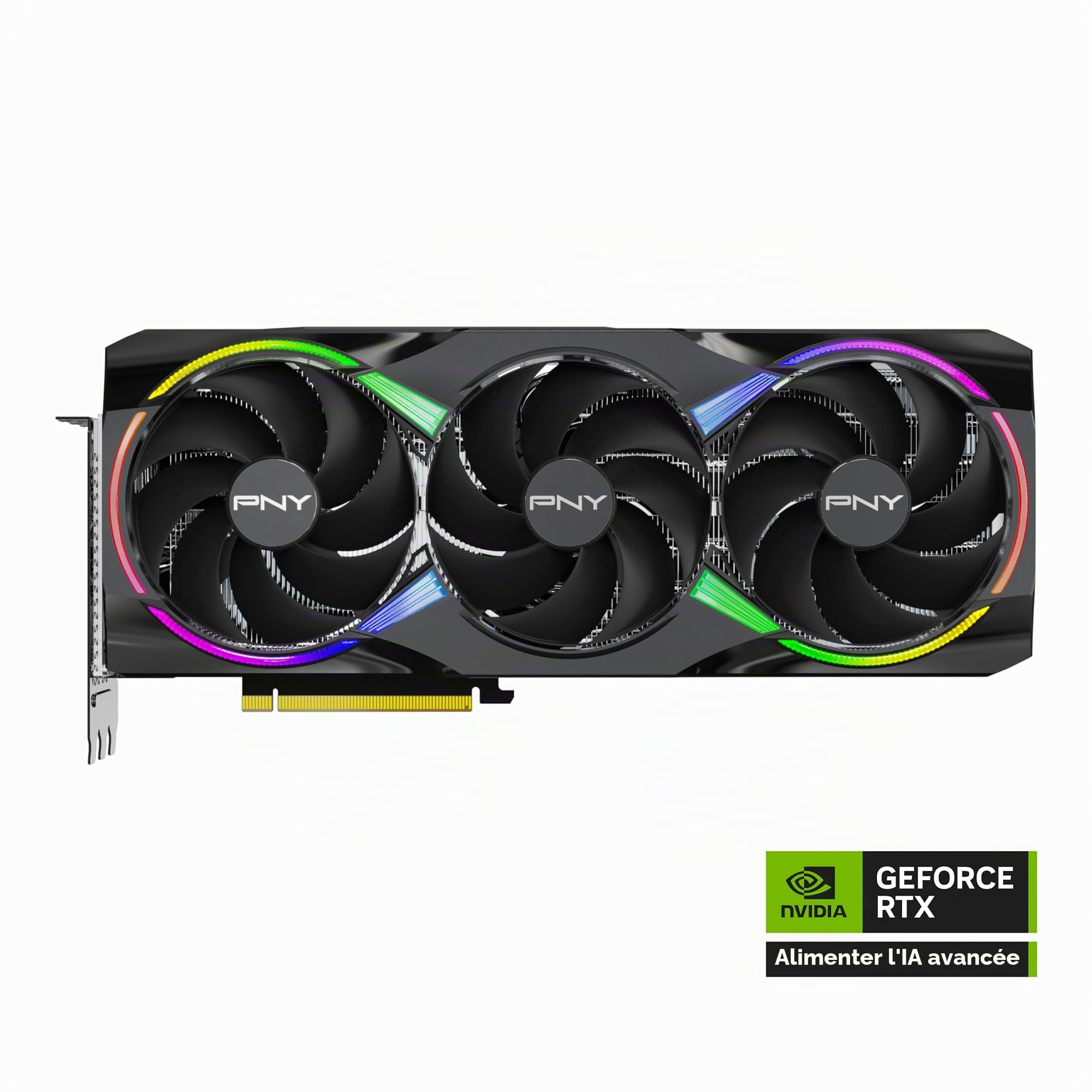 PNY GeForce RTX 5080 ARGB Overclocked Triple Fan 16GB GDDR7 Reflex 2 RTX AI DLSS4