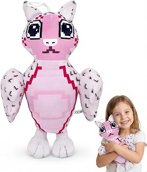Steal a Brainrot Cute Games Plush - Pink Meowl Plush, Cartoon Figures Pillow Brainrot Plush, Stuffed Animals Gifts for Fans Adults Home Decor A9