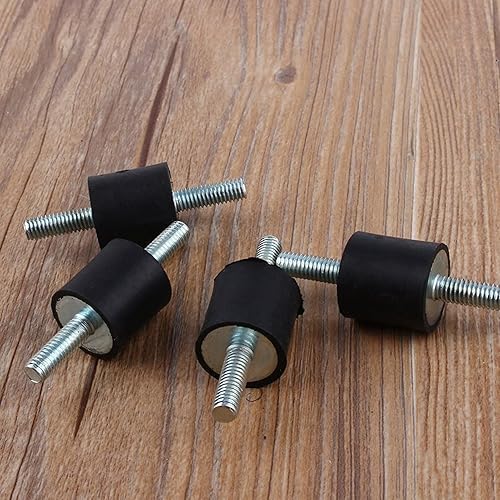 Miniatura 9 de Soportes aisladores de goma M6, paquete de 4 amortiguadores de bomba de compresor de aire M6, aislador antivibración, soportes de bobinas de goma,