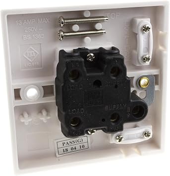 kenable Electrical Domestic UK 13A Fused Spur Unswitched in White