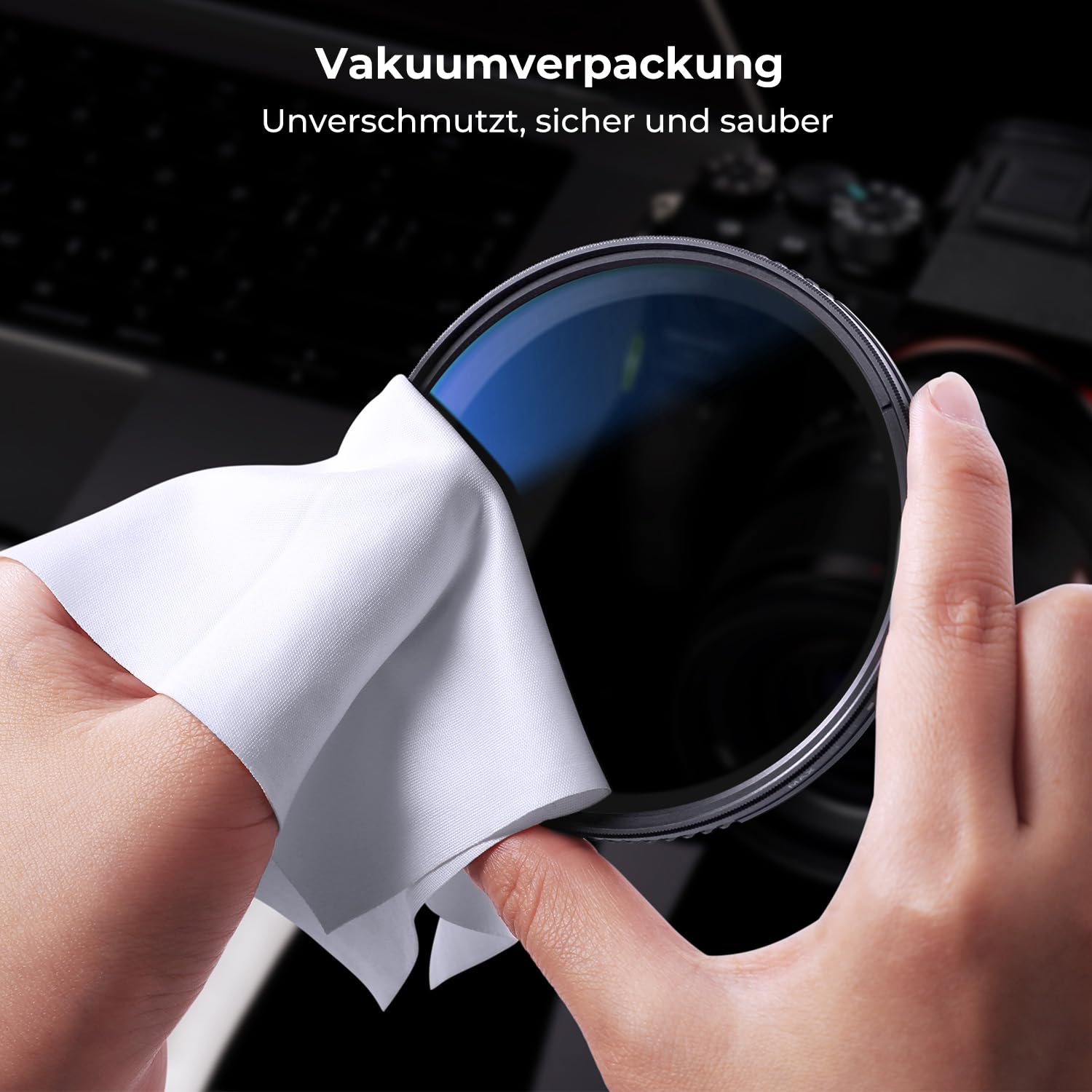 K&F CONCEPT Nano-K Serie ND Filter 62mm Variabler Graufilter ND2-32 (1-5 Blendenstufen)