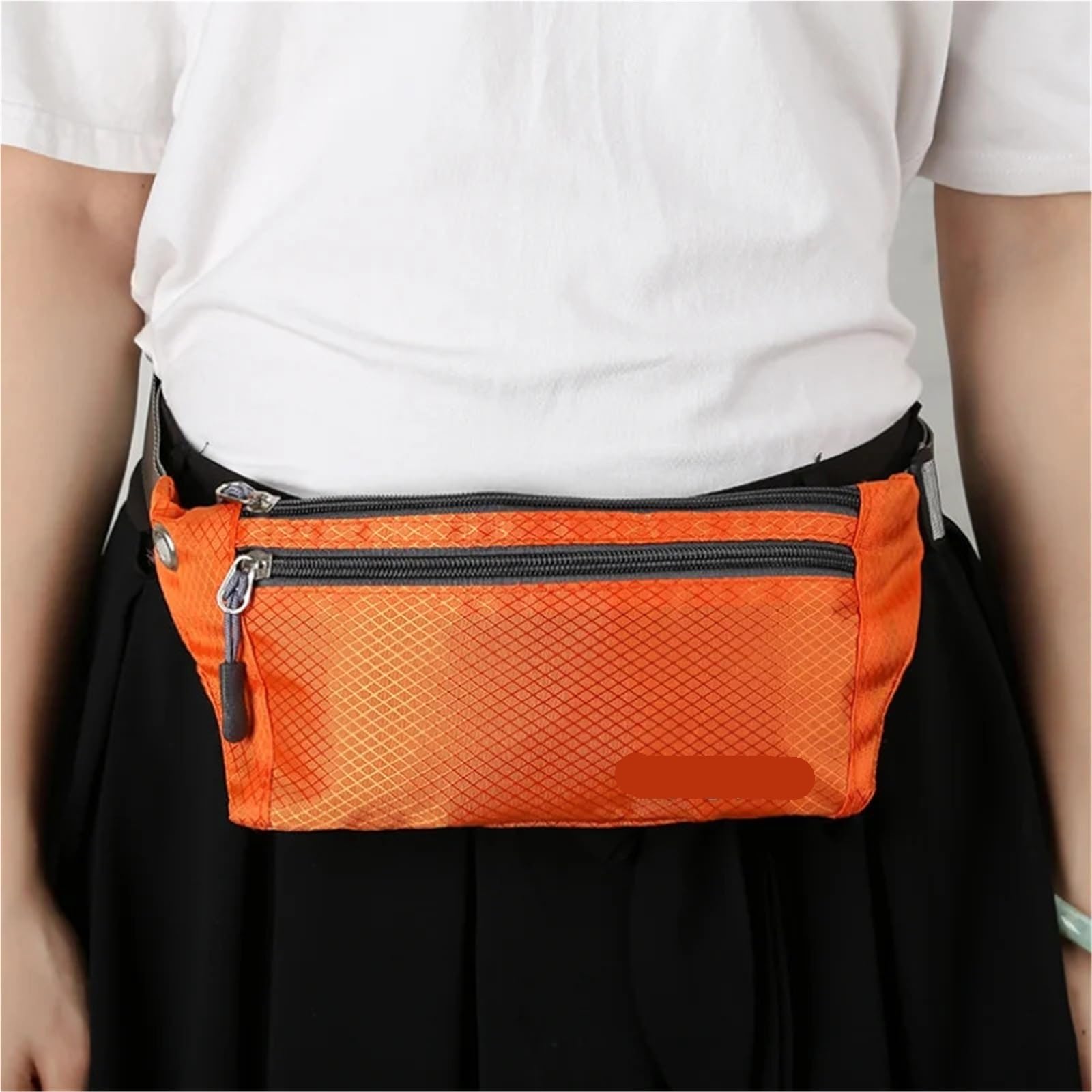 Gürteltasche for Sport, Telefon, Herren, ultradünn, wasserdicht, Mini-Gürteltasche, Damen, Lauflicht, Hüfttasche Für Running(Light Blue)
