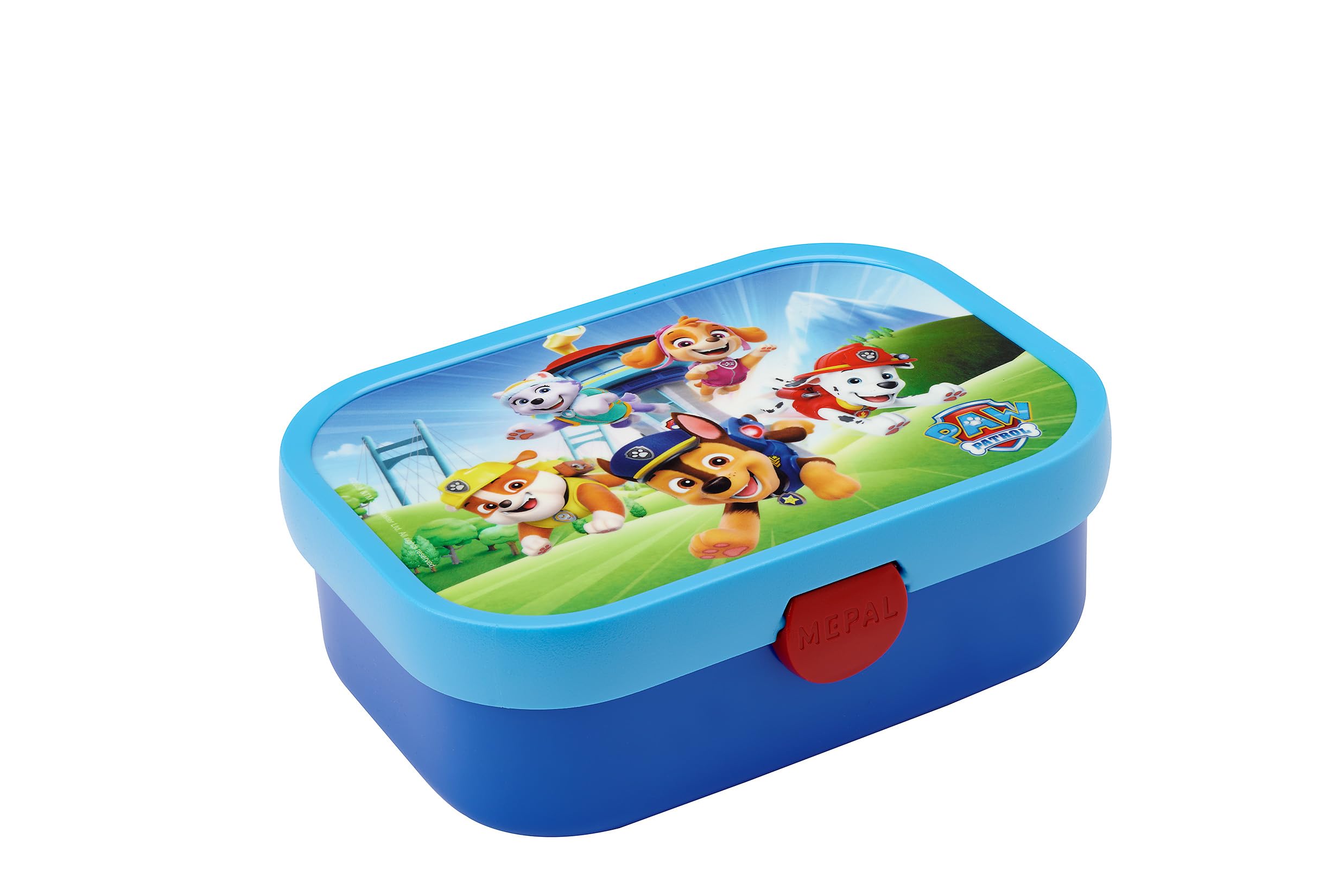 MepalChildren's Lunch Box - Bento Box Children - Lunch Box Children with Compartments and Fork - Meal Prep Box with Clip Closure - BPA Free & Dishwasher Safe - 750 ml - Paw Patrol Pups