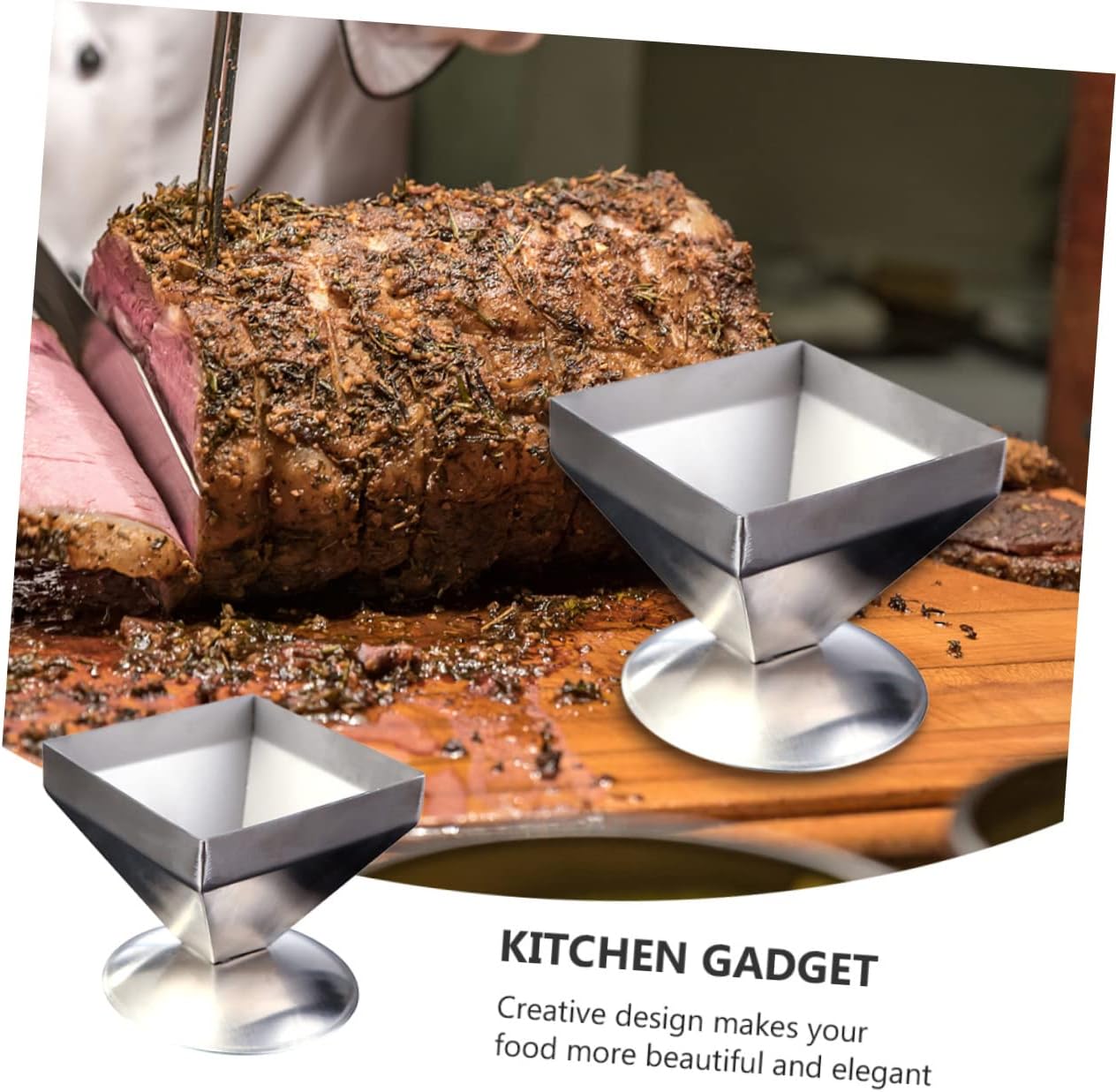 KICHOUSE 3pcs Novel Meat Shaping Mold Practical Food Mold for Cold Dishes Kitchen Gadget for Home Restaurant Healthy for Meat Rice Elegant Presentation