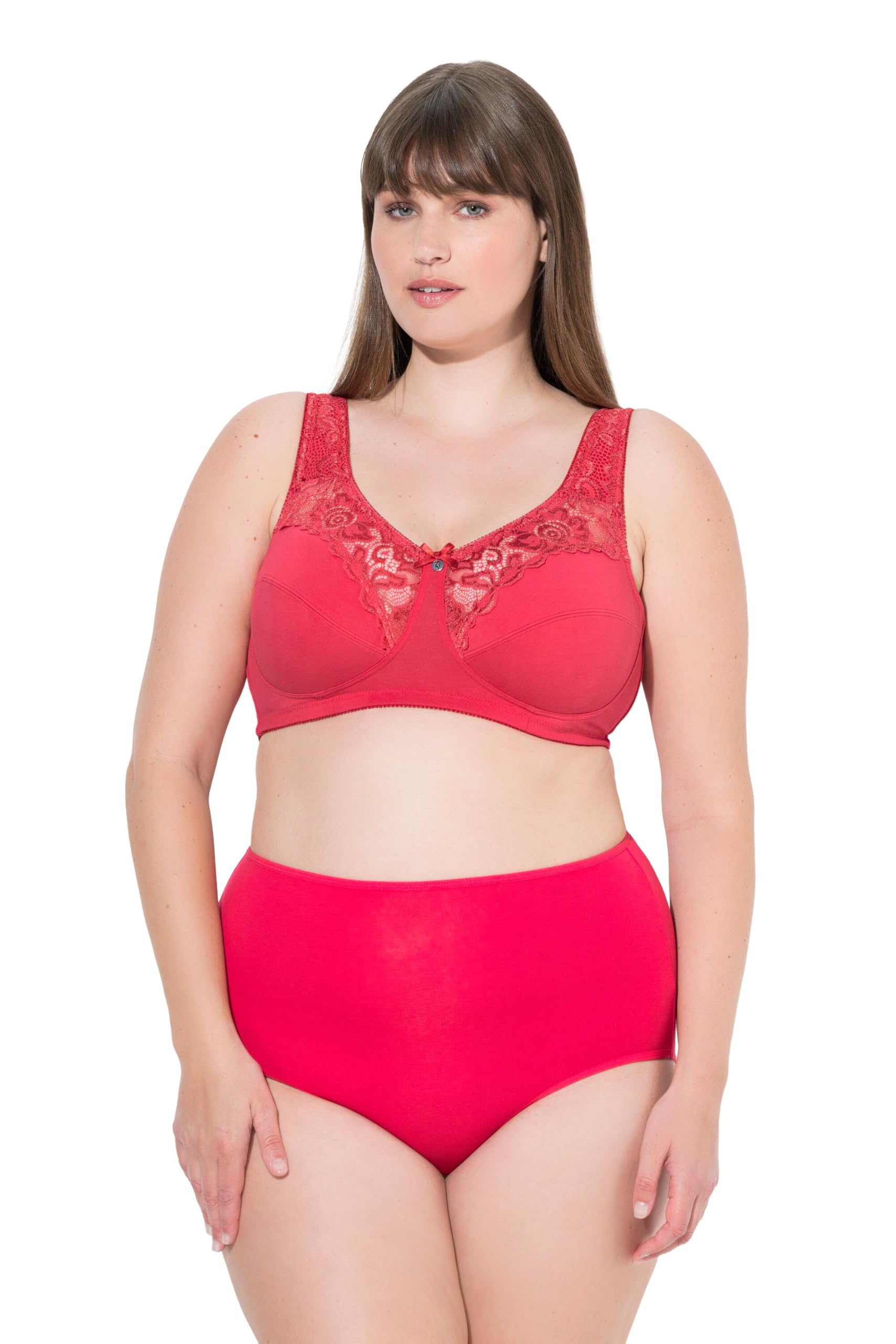 Ulla Popken Damen große Größen Übergrößen Plus Size Entlastungs-BH, Spitze, ohne Bügel 800619