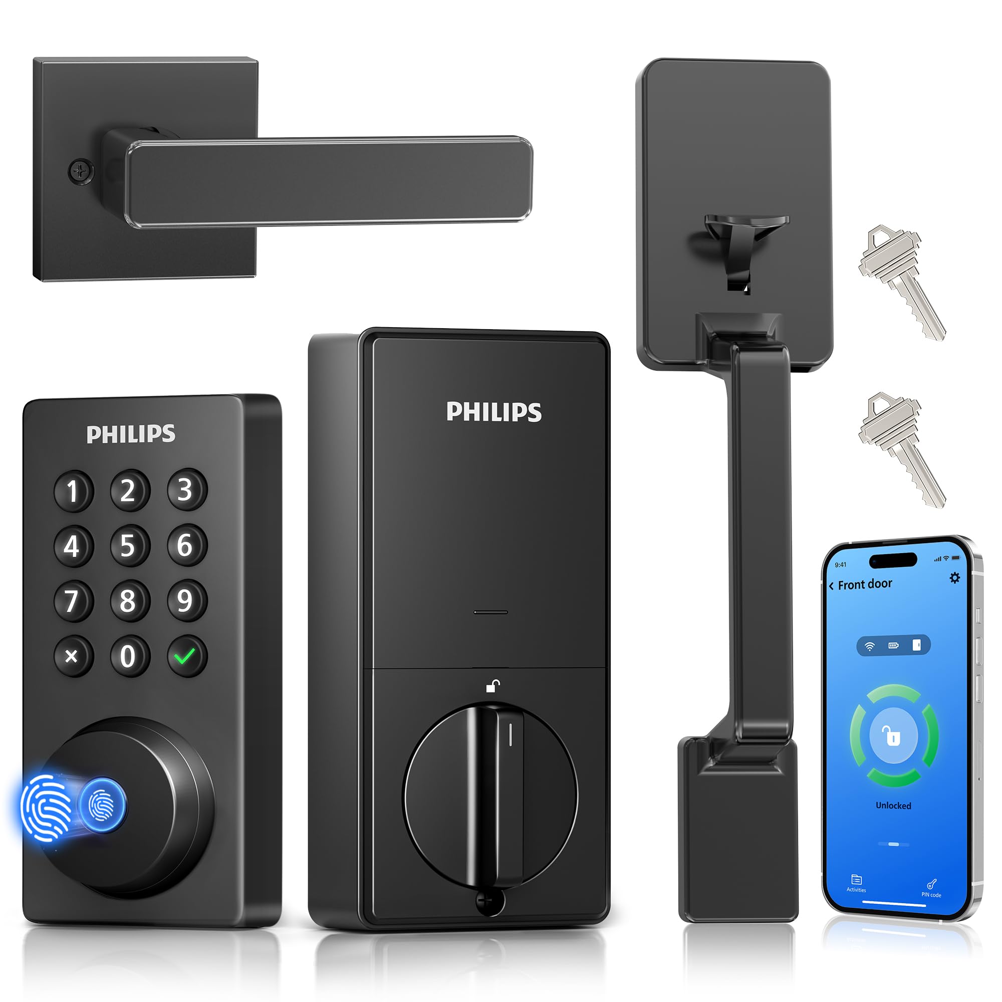 Philips Wi-Fi Smart Door Lock with Handle Set