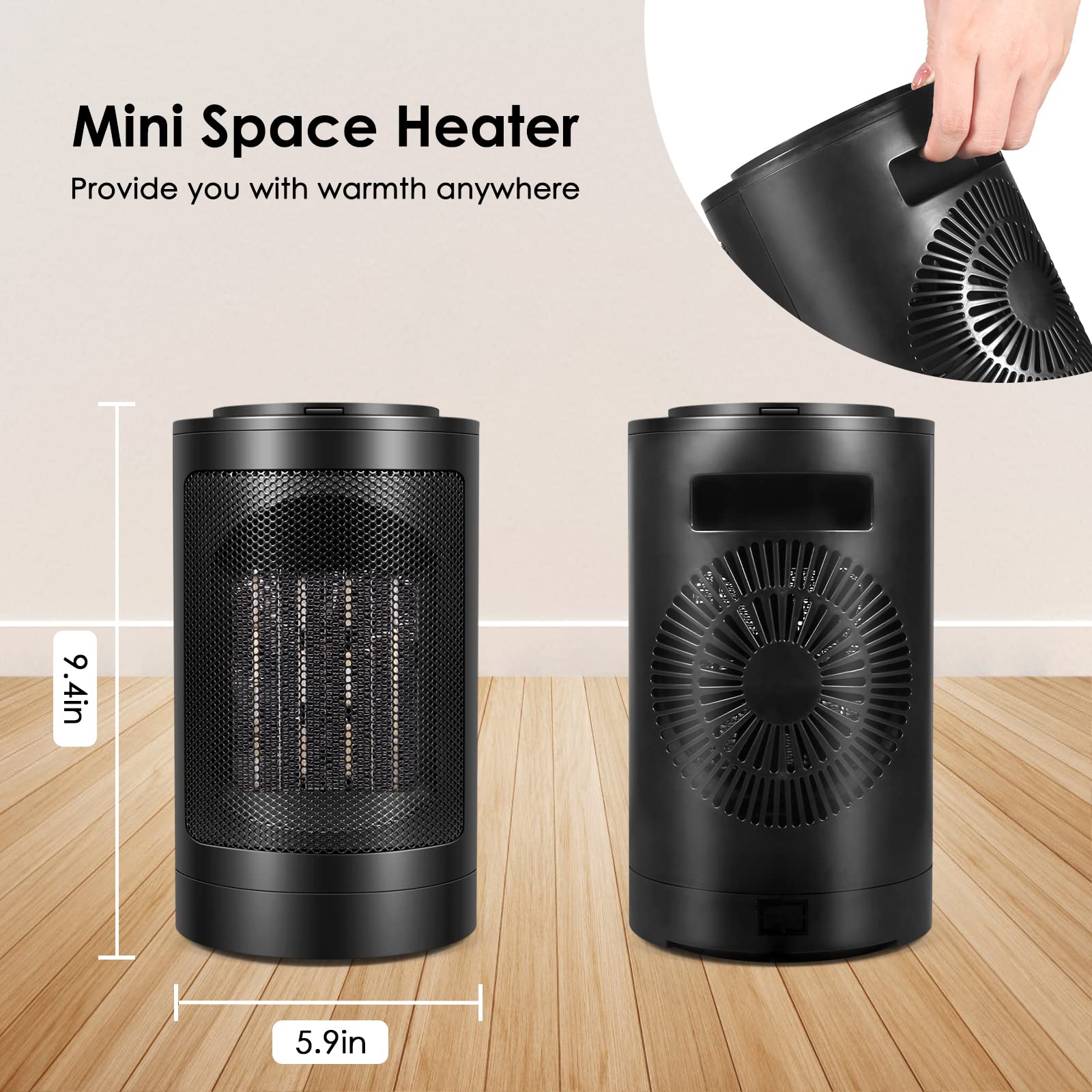 Amazon.com: Fane Brivennor Electric Space Heater, 750/1500W