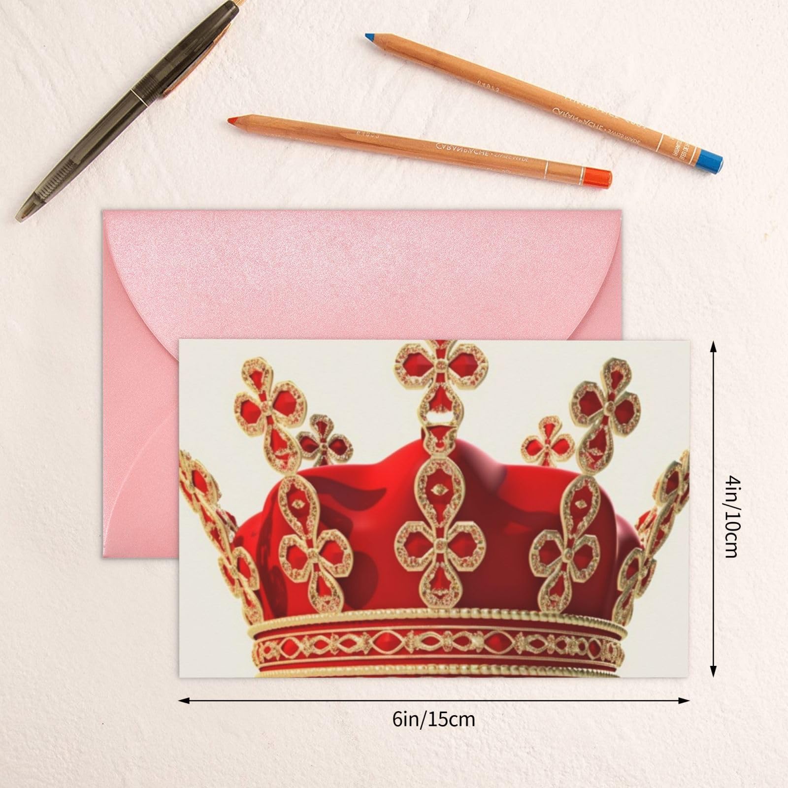 Mardi Gras Grußkarten-Set – 12 Stück Pink Mit Maskenmotiv | 15,2x15,2 Cm Blanko Für Jeden Anlass