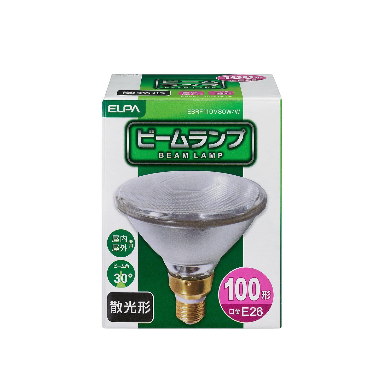 東芝 屋外用 ビームランプ 散光形 100W形 BRF110V80W　10コ Amazon | 東芝 屋外用 ビームランプ 散光形 100W形 BRF110V80W