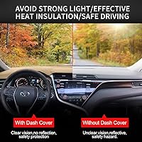 Vista 5 de Alfombra para tablero de automóvil, protector para tablero de Toyota Camry 2007 2008 2009 2010 2011 (Beige)