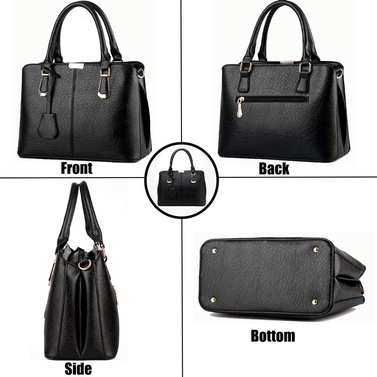 XingChen Purses and Handbags for Women Fashion Messenger Bag Ladies PU Leather Top Handle Satchel Shoulder Tote Bags
