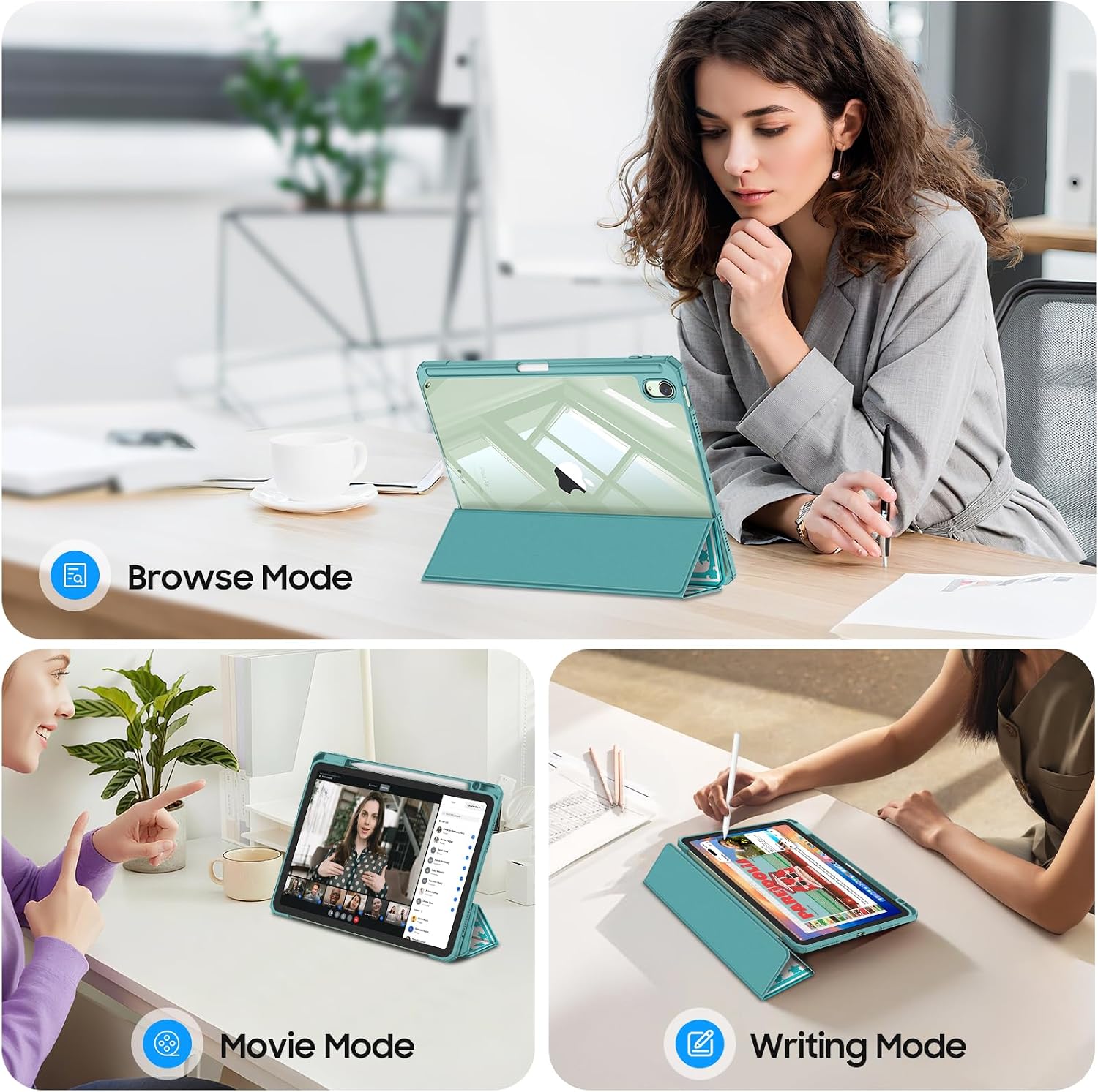 Fintie Clear Case for iPad Air 11-inch & iPad Air 5th/4th Generation 10.9" image 3