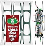 SEWANTA Christmas Lights Storage Holder [Set of 8] All-Purpose Light Cord Wind Up - Holiday Light Storage - Christmas Light Organizer for Extensions Cords, Garland, Beads - Made to Last