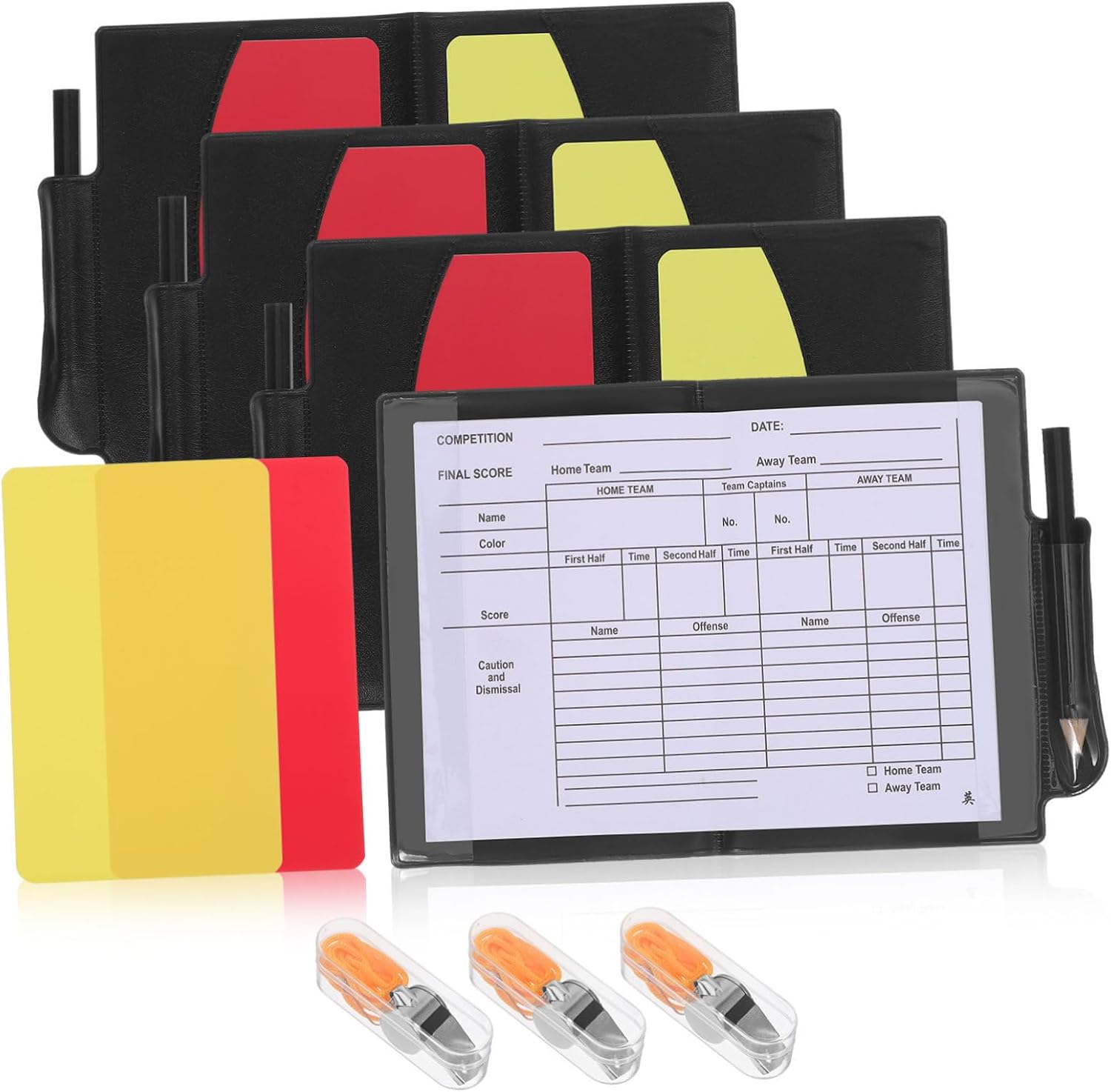 GALPADA Referee Kit with Whistle for Soccer and Volleyball Games