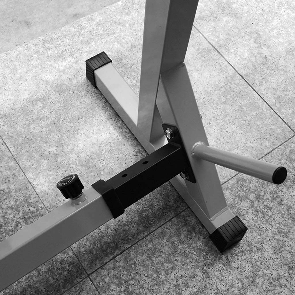 ERoomQ Home Squat Rack Fitness Bench Press Adjustable Squat Rack Multifunctional Squat Rack Telescopic Bench Press Squat Barbell Rack