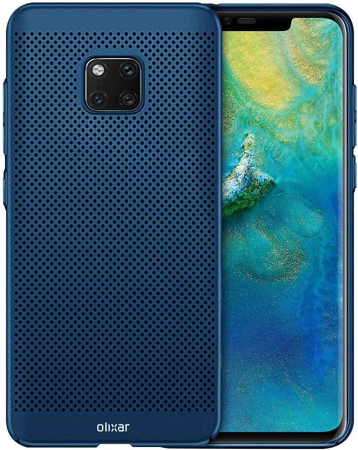 Olixar for Huawei Mate 20 Pro Slim Case - Heat Dissipating Mesh Cover - MeshTex - Cooling Case - Breathable Case - Wireless Charging Compatible - Blue