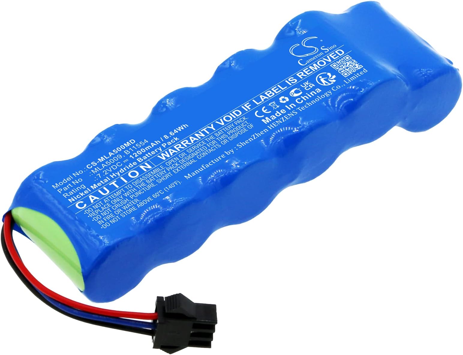 TECHTEK Battery 1200mAh compatible with [Micro Medical] MC3500, MicroLab 2002 Spirometer, Microlab 3500 pulmonary function testertype MK4, Microlab MK4 3000 Spirometer, for [CDX] Spiro 850 replaces 6