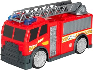 Teamsterz Mighty Machines Medium Fire Engine | Fire Truck Toy With Realistic Lights & Sounds | Firefighter Emergency Rescue Truck Toys | Extendable Fire Ladder | Educational Toys | For Ages 3+