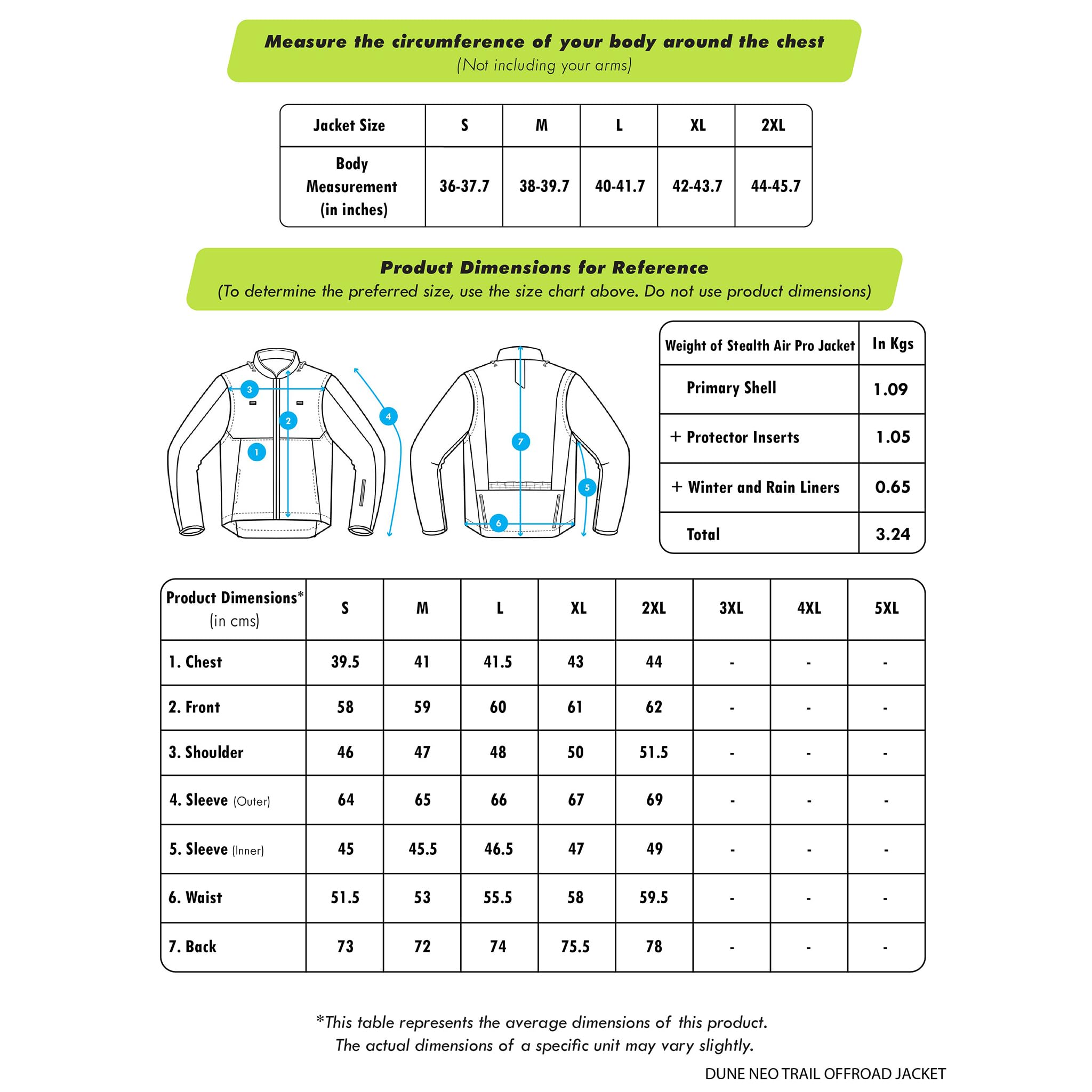 Rynox Dune Neo Trail Offroad Jacket | Mesh Motorcycle Offroad Riding Jacket with Abrasion Resistance - Blue Hi-Viz Green, 2XL - Image 3 thumbnail