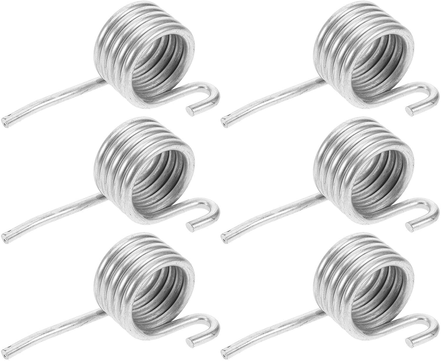 6pcs Mop Pail Spring Stainless Steel Replacement Part for Bucket | Silver Finish, Spring Structure, Mop Bucket Repair Component, Household and Floor Cleaning Use, Strong Rebound and Smooth