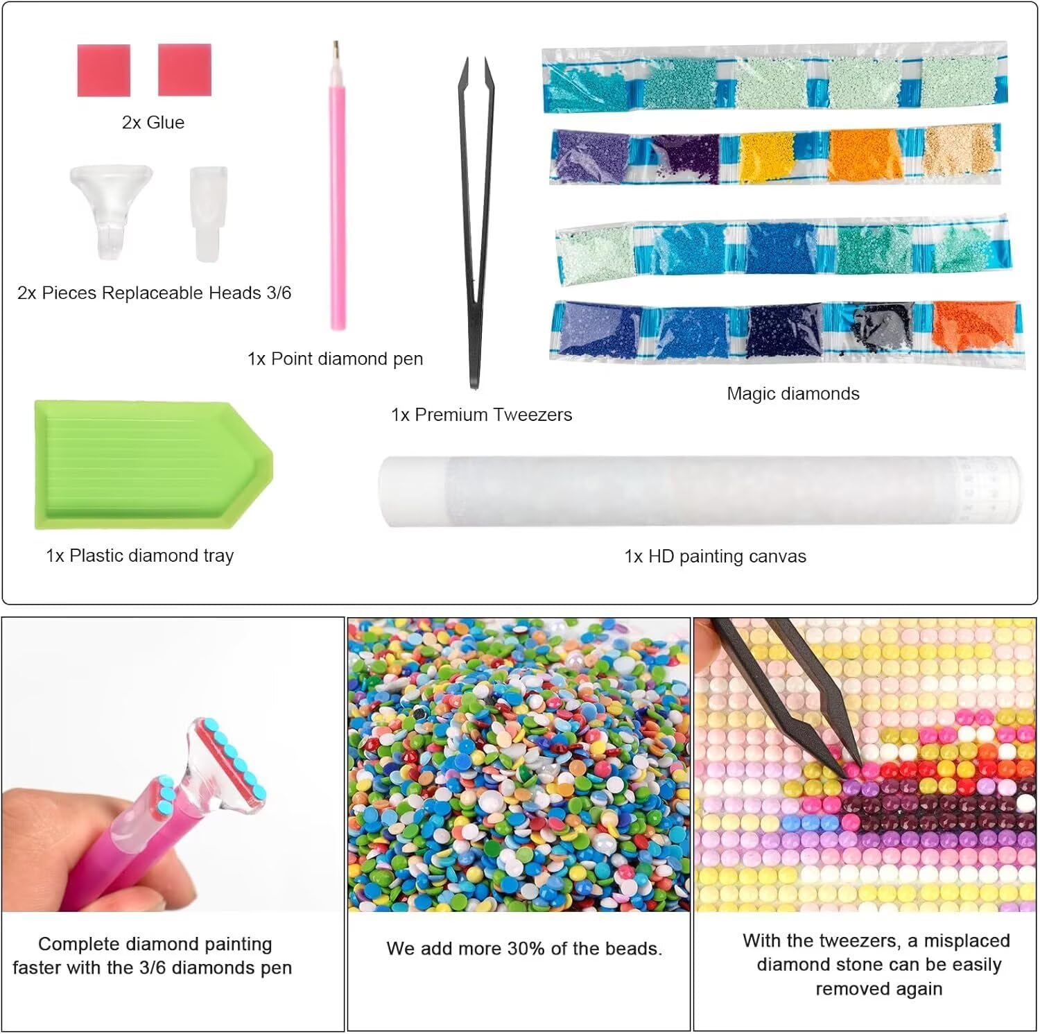 Malowanie diamentami kwiat, 5D malarstwo diamentowe pełny zestaw roślin, koraliki do przyklejania zestawy malarskie dla dorosłych, DIY diamenty, dekoracja domu prezent 100 x 135 cm 9-6955