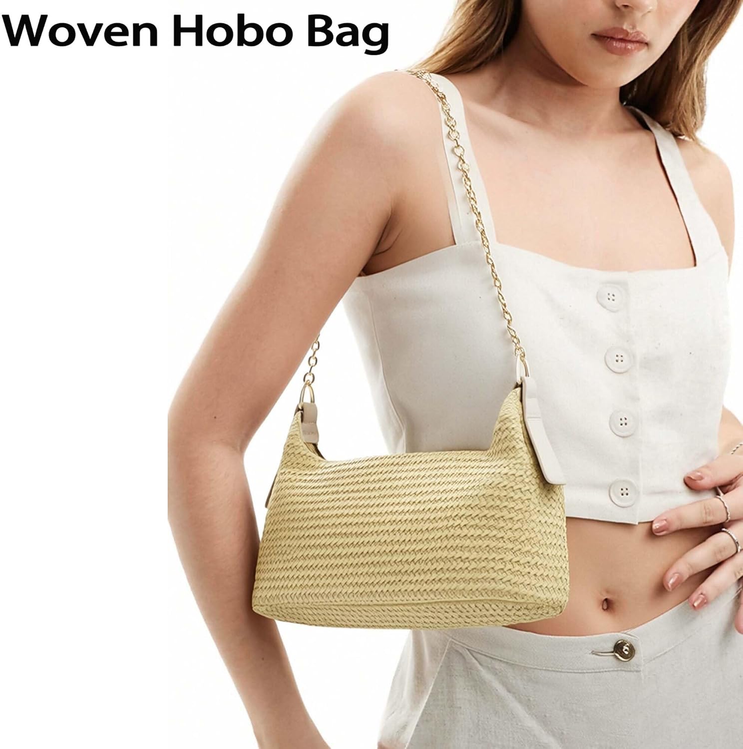 Fozehlad Straw Purse for Women Summer Beach Vacation Purse Woven Raffia Clutch Hobo Bag for 2026