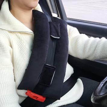 Pacemaker Pillow Chemo Port Pillow Seat Belt Protector Bypass Open Heart Surgery Recovery Gift Mastectomy Breast Cancer Cushion for Women Black