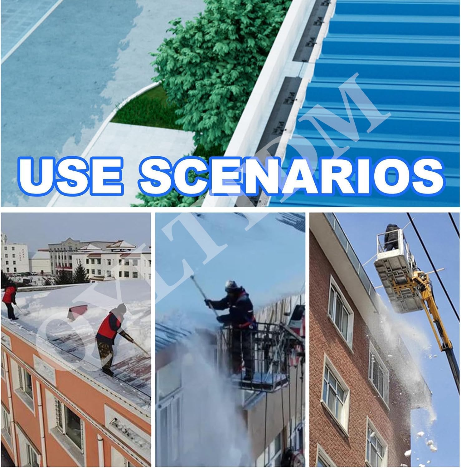 Snow Melting Mats Outdoor, Snow Melting Walkway Mat, Non-Slip Heated Snow Mats, Roof Snow De-Icing Kit, for Stairs, Driveways, Walkways, Decks, Sidewalks