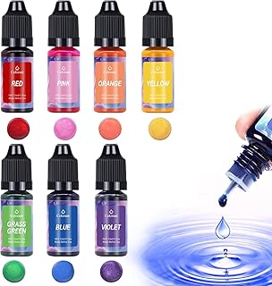 Pintura de cera para velas, Tinte Para Velas, Colorantes líquidos para tintes de cera de soja, cera de abeja, cera en gel, parafina (7 colores)