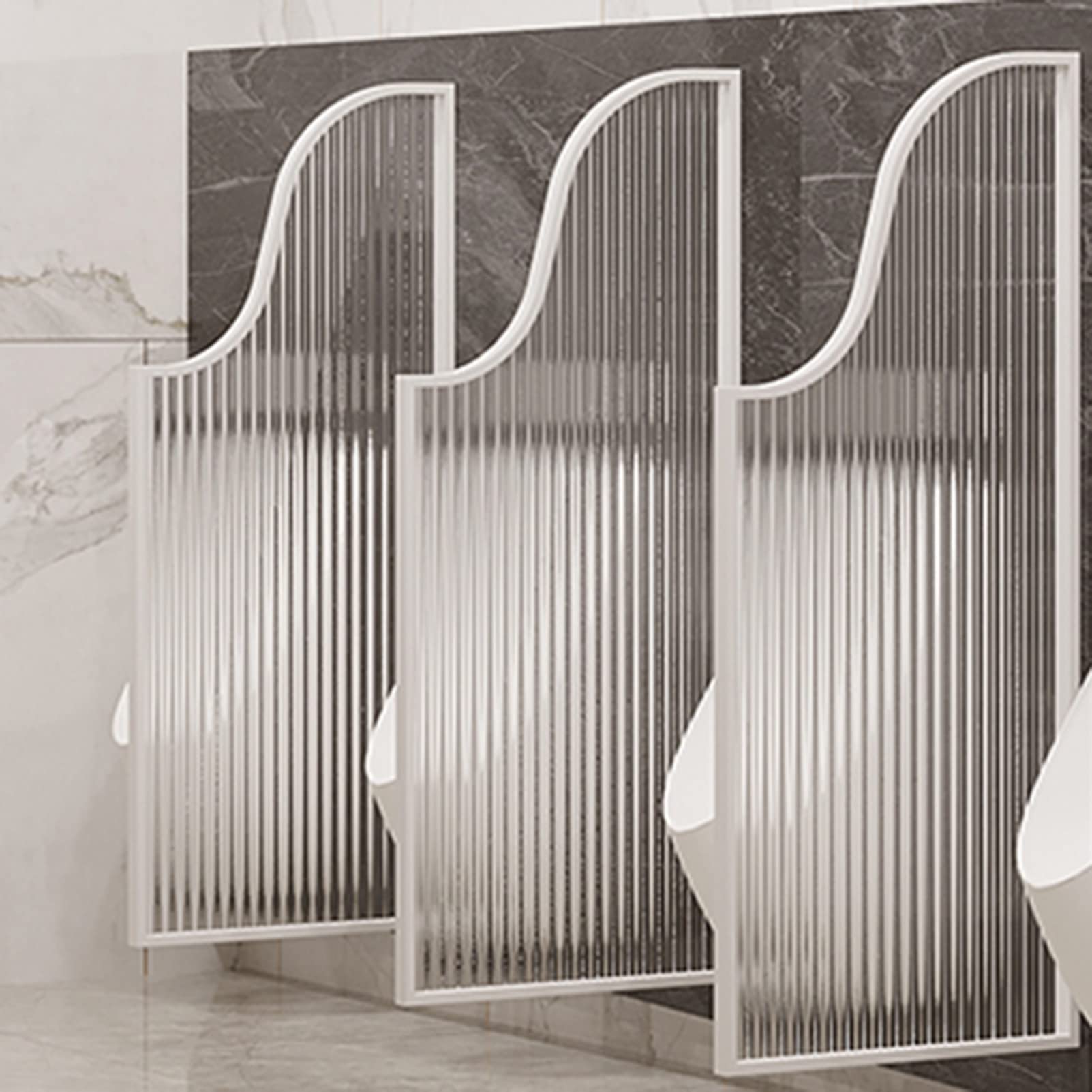 AYCDL Urinal Screen Bathroom Partitions, Wall Mounted Urinal Privacy Screen Panel Partitions Bathroom/hotel Room Partitions/,White