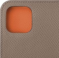 Vista 3 de BONAVENTURA 】Funda para iPhone 14 Noblessa Diary [Etoupe x Orange] BODN14-ETOR