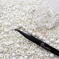 Vista 13 de Flores rosadas comestibles para decoración de pasteles, mini flores de azúcar comestibles, chispas de perlas rosas y verdes, chispas de primavera