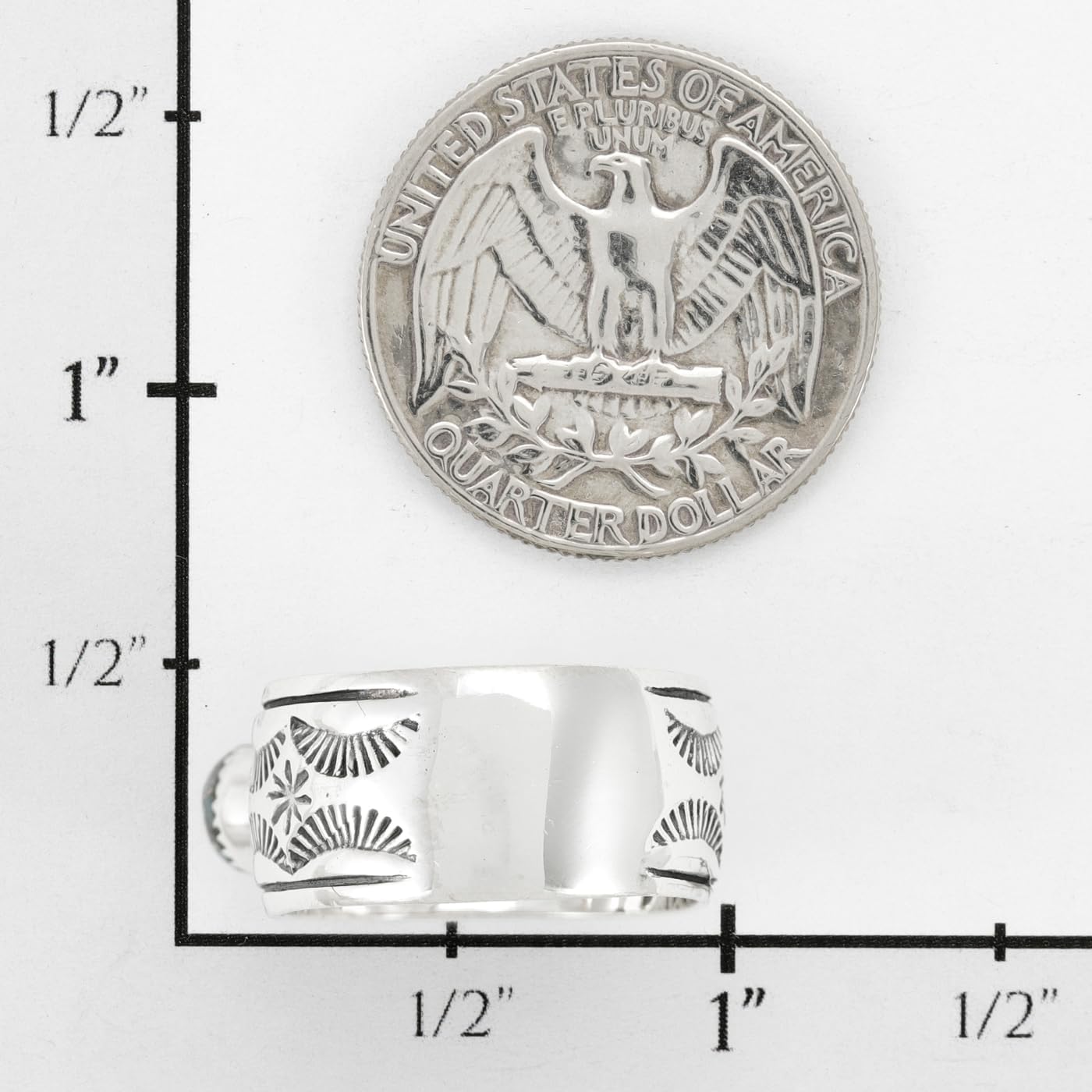 Turquoise Ring Sterling Silver 925 Genuine Gemstones Size 6 to 11