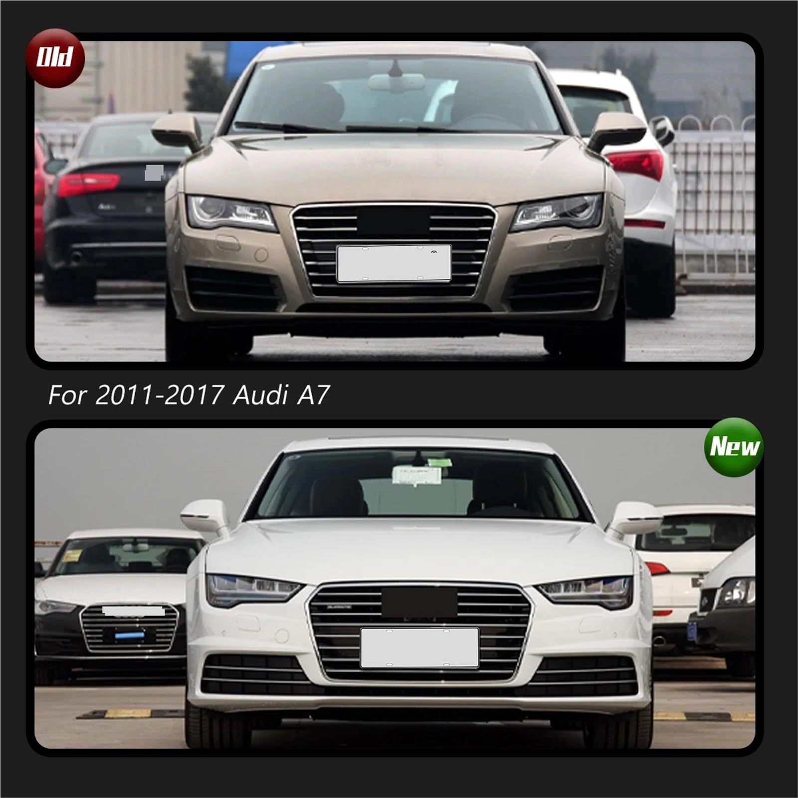 Head Lamp Reflektory samochodowe pasujące do Audi A7 2011-2017 Lampy samochodowe LED Światła do jazdy dziennej Dynamiczne kierunkowskazy(Bumper change)