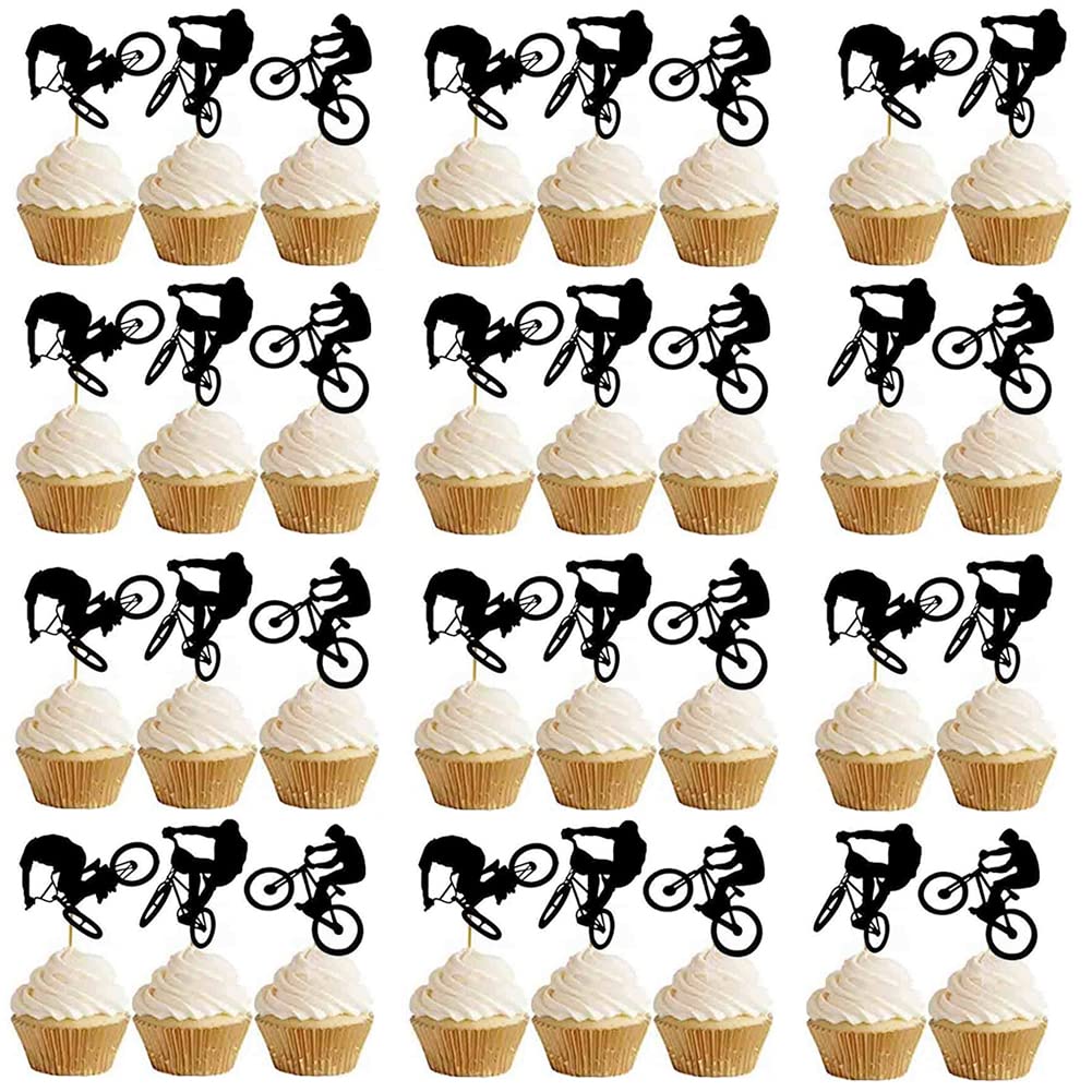 Palasasa 26 Stück Tortendeko Fahrrad Cupcake Toppe Produktbild-Vorschau 11