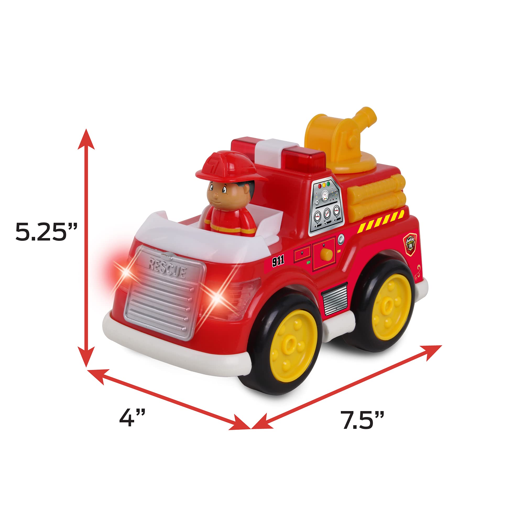 Amazon.com: NKOK Junior Racers Lights & Sounds Fire Truck, Multi