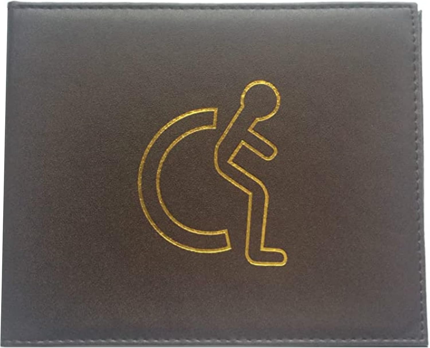 Soft Leather Disabled Badge Holder Wallet Disability Parking Badge