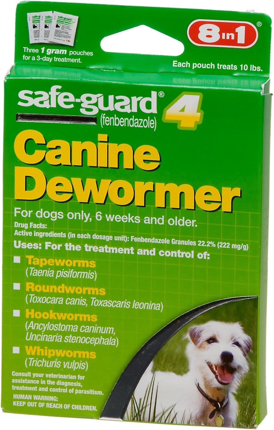 8 in 1 Pet Products Safeguard Wormer for Small Dogs (1