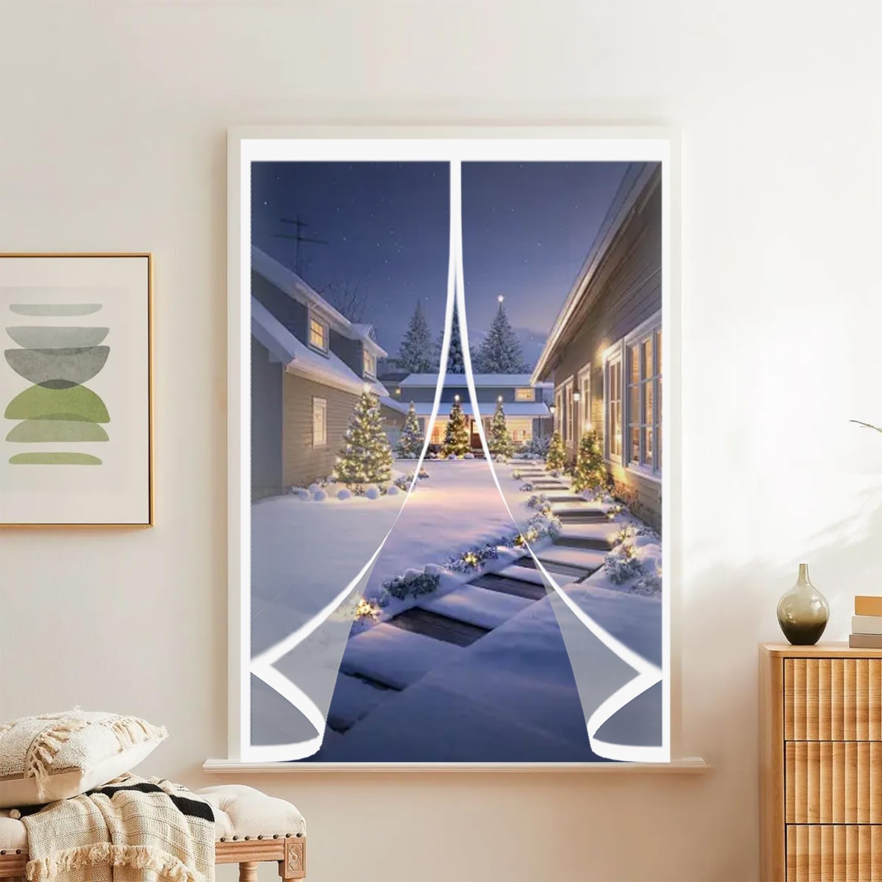 Rideau de Fenetre Magnétique 142 x 178 cm Automatique Froid