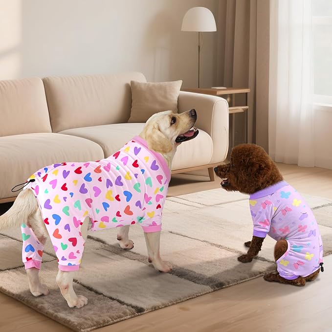 Glittme Pijamas para Perros Pack 2, Ropa Suave para Mascotas Pequeñas y Medianas miniatura 2