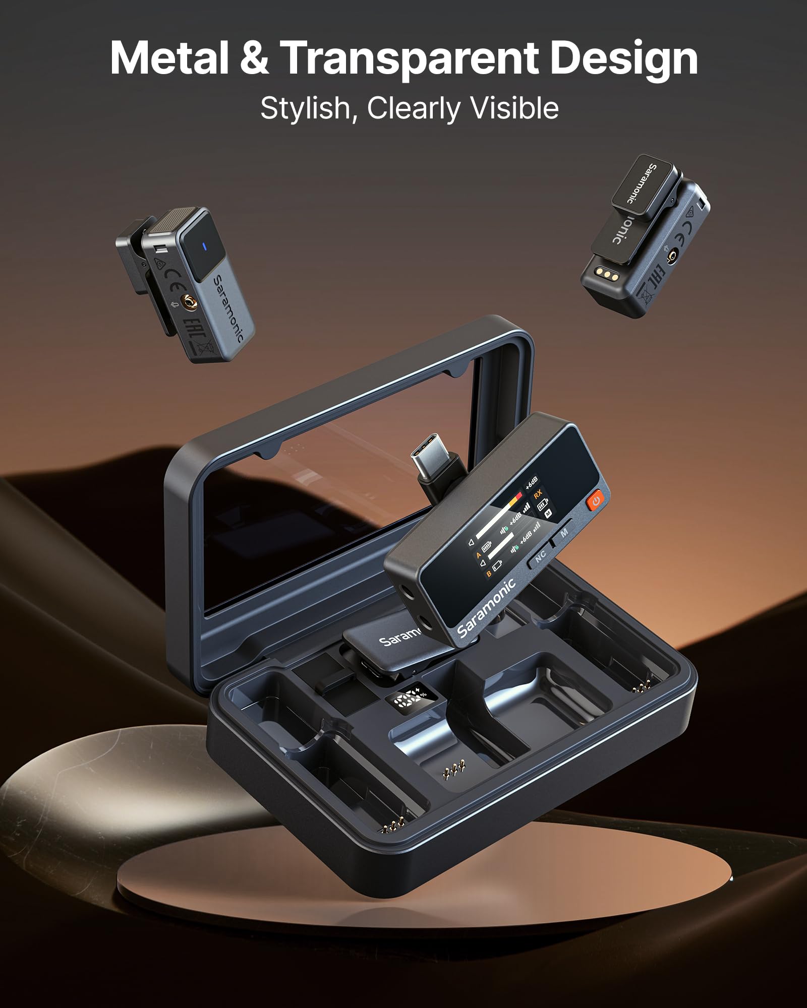 Amazon.co.jp: Saramonic Air ワイヤレスピンマイク タイプc無線