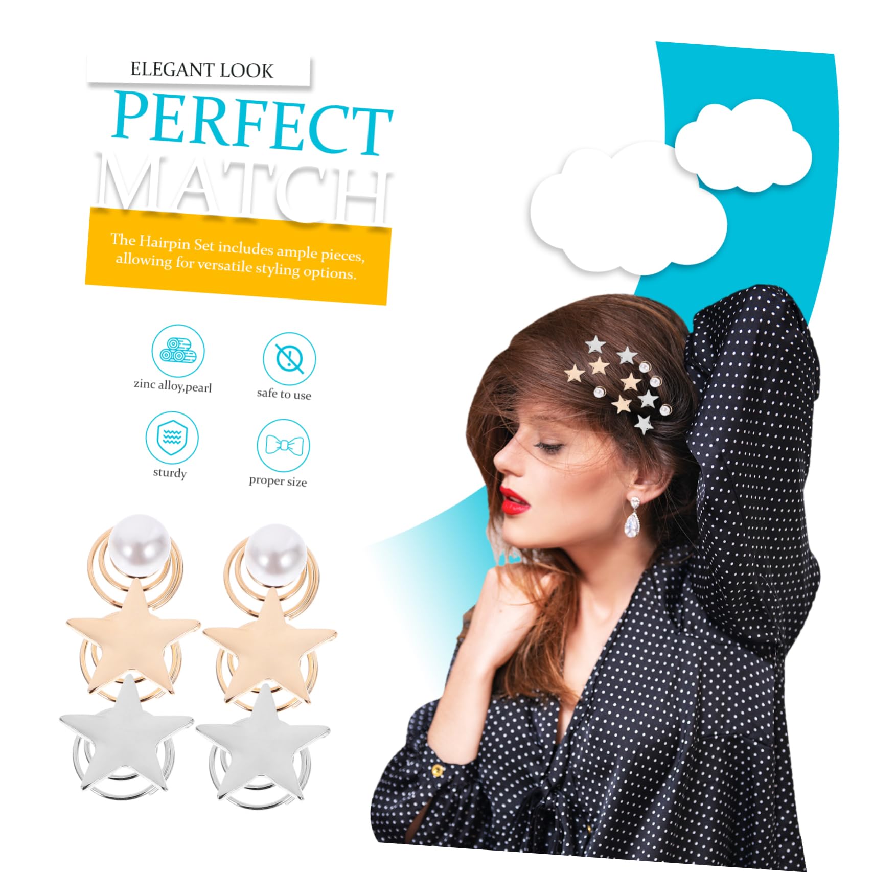 Ipetboom 144pezzi Fermagli Per Spirale Con Perle Accessori Moda Per Donne e Ragazze Per Matrimonio e Occasioni Speciali