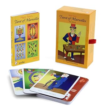 Major Toms Tarot of Marseilles Tarot Kit Box Set with 78 Cards and Guide Book